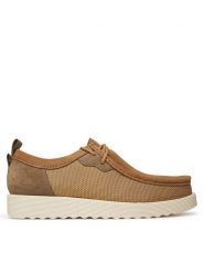 Clarks Półbuty Wallabee FTR 2 Lo 26181388 Brązowy. Brązowe eleganckie półbuty Clarks, bez wzorów, ze skóry, bez obcasa, bez zapięcia. Za 389.99 zł.