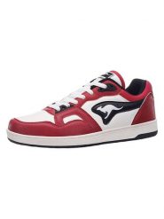 Kangaroos Sneakersy "K-Slam Point" w kolorze biało-czerwonym rozmiar: 44. Białe buty sportowe casual Kangaroos, bez wzorów, bez zapięcia. Za 130.99 zł.