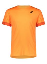 Asics Koszulka funkcyjna w kolorze pomarańczowym rozmiar: XL. Pomarańczowe t-shirty sportowe ASICS, bez wzorów, bez ramiączek, outdoorowe. Za 79.03 zł.