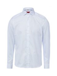 Finshley & Harding koszula biznesowa - non-iron Mężczyźni Slim Fit Bawełna niebieski|biały|różowy, 45. Białe koszule Finshley & Harding, m, bez wzorów, z bawełny, bez kołnierzyka, bez ramiączek. Za 199.95 zł.