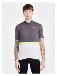 Craft Koszulka kolarska "Core Endur" w kolorze szaro-białym rozmiar: M. Białe t-shirty sportowe Craft, bez wzorów, z materiału, bez ramiączek, rowerowe. Za 100.99 zł.