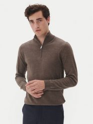 Matinique Sweter Mason 30207103 Brązowy Regular Fit. Brązowe swetry rozpinane Matinique, m, bez wzorów, z wełny, bez kołnierzyka, bez ramiączek. Za 299.99 zł.