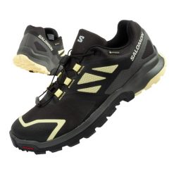 Buty trekkingowe sportowe męskie Salomon XA Nekoma GTX trailowe. Czarne buty do biegania Salomon, bez wzorów, bez zapięcia. Za 299.00 zł.