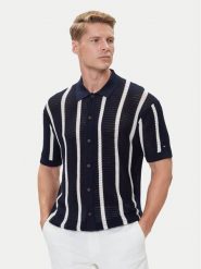 Tommy Hilfiger Koszula Vertical MW0MW41225 Granatowy Regular Fit. Niebieskie koszule Tommy Hilfiger, m, bez wzorów, z bawełny, bez kołnierzyka, bez ramiączek. Za 699.99 zł.