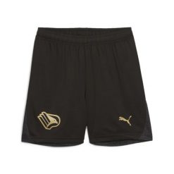 Młodzieżowe szorty wyjazdowe Palermo F.C. 24/25 PUMA Black Gold. Czarna szorty Puma, m, bez wzorów, młodzieżowe. W wyprzedaży za 154.00 zł.