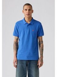 Levi's Koszulka polo w kolorze niebieskim rozmiar: M. Niebieskie koszulki polo Levi's®, m, bez wzorów, z bawełny, bez kołnierzyka, bez ramiączek. Za 100.99 zł.