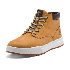 Trampki męskie Timberland Maple Grove Lthr Chk. Brązowe trampki Timberland, m, bez wzorów, bez zapięcia. Za 588.99 zł.