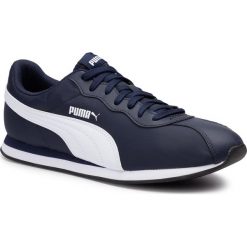 Sneakersy PUMA - Turin II 366963 03 Peacoat/Puma White. Niebieskie buty sportowe casual Puma, bez wzorów, z materiału, bez zapięcia. Za 249.99 zł.