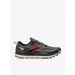 Buty trailowe męskie Brooks Cascadia 18 GTX. Czarne buty do biegania Brooks, bez wzorów, bez zapięcia, do biegania. Za 720.05 zł.