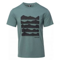 Koszulka męska Hi-tec Amezo - zielona, Rozmiar XL. Zielone t-shirty Hi-tec, l, bez wzorów, z bawełny, bez kołnierzyka, bez ramiączek. Za 54.99 zł.