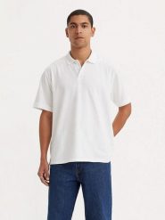 Levi's Koszulka polo w kolorze białym rozmiar: XXL. Białe koszulki polo Levi's®, s, bez wzorów, z bawełny, bez kołnierzyka, bez ramiączek. Za 134.22 zł.