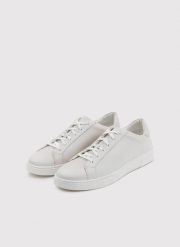 PAKO LORENTE - Białe sneakersy męskie. Białe buty sportowe casual Pako Lorente, bez wzorów, bez zapięcia. Za 279.99 zł.
