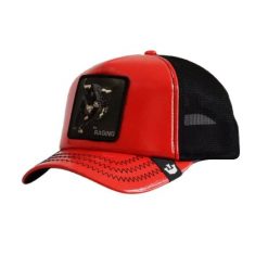 Czapka z daszkiem Goorin Bros. Pamplona Raging Trucker 101-1583-RED. Czerwone czapki z daszkiem Goorin Bros, bez wzorów. Za 189.00 zł.