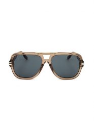 Marc Jacobs Męskie okulary przeciwsłoneczne w kolorze beżowo-szarym rozmiar: 58. Brązowe okulary przeciwsłoneczne Marc Jacobs. Za 281.76 zł.