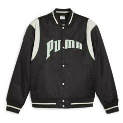 Kurtka uniwersalna męska Puma Team Varsity. Czarne kurtki Puma, m, bez wzorów, z syntetyku, bez kaptura. Za 549.00 zł.