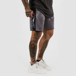Szorty męskie fitness regular szare Vertical. Szare krótkie spodenki sportowe GYMBEAM, l, bez wzorów, z materiału. Za 54.90 zł.