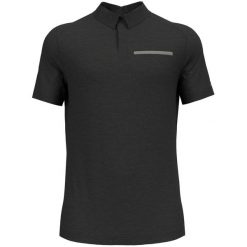 Koszulka trekkingowa męska Odlo Polo ESSENTIALS PW 130. Czarne koszulki polo ODLO, m, bez wzorów, bez kołnierzyka, bez ramiączek. W wyprzedaży za 240.00 zł.