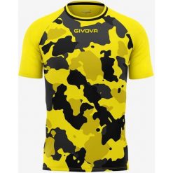 T-shirt Givova Army dla mężczyzn w kolorze żółtym i czarnym - Bawełna i komfort. Czarne t-shirty sportowe Givova, bez wzorów, z bawełny, bez ramiączek, na fitness i siłownię. Za 159.99 zł.