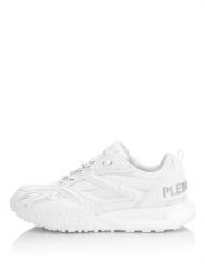 Plein Sport Sneakersy SAFS USC0933 STE003N Biały. Białe buty sportowe casual Plein Sport, bez wzorów, z materiału, bez zapięcia. Za 810.00 zł.