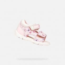 Sandały GEOX B SANDAL ZAPITO Rose. Białe sandały Geox, z syntetyku, bez zapięcia. Za 171.99 zł.