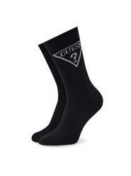 Guess Skarpety długie Z2RZ00 ZZ00I Czarny. Czarne skarpety Guess, z aplikacjami, z bawełny. Za 59.99 zł.