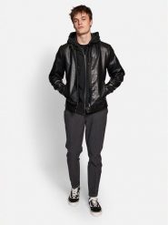 Redefined Rebel Kurtka z imitacji skóry Chris 225008 Czarny Regular Fit. Czarne kurtki Redefined Rebel, m, bez wzorów, ze skóry, bez kaptura. Za 239.99 zł.