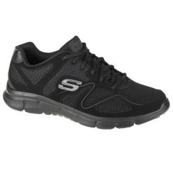 Męskie VERSE FLASH POINT Sneakersy Czarny. Czarne buty sportowe casual Skechers, bez wzorów, z materiału, bez zapięcia. Za 229.99 zł.