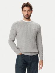 Gant Sweter 8050601 Szary Regular Fit. Szare swetry rozpinane GANT, m, bez wzorów, z bawełny, bez kołnierzyka, bez ramiączek. Za 526.99 zł.