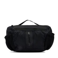 Nerka Salomon. Czarne saszetki i nerki Salomon, bez wzorów. Za 209.99 zł.