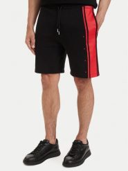 HUGO Szorty sportowe Demsi 50563806 Czarny Relaxed Fit. Czarne krótkie spodenki sportowe Hugo, l, bez wzorów, z bawełny. Za 449.99 zł.