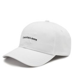 Czapka z daszkiem Calvin Klein. Białe czapki z daszkiem CALVIN KLEIN, bez wzorów. Za 99.99 zł.
