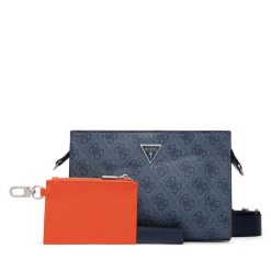 Saszetka Guess. Niebieskie saszetki i nerki Guess, z aplikacjami, małe, bez dodatków. Za 364.99 zł.