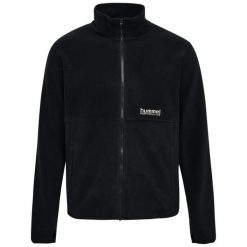 Polar zapinany na zamek błyskawiczny Hummel Pulse. Czarne bluzy z polaru Hummel, bez wzorów, z polaru, bez kaptura. Za 294.50 zł.