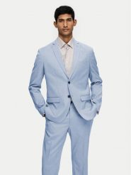 Selected Homme Marynarka 16092418 Błękitny Slim Fit. Niebieskie garnitury Selected Homme, m, bez wzorów, z syntetyku. Za 329.99 zł.