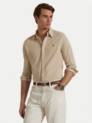 Polo Ralph Lauren Koszula 710979488004 Beżowy Regular Fit. Brązowe koszule Polo Ralph Lauren, m, bez wzorów, z bawełny, bez kołnierzyka, bez ramiączek. Za 699.99 zł.