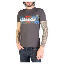 Napapijri Koszulka T-shirt SALKA_N0YIHB. T-shirty Napapijri, l, bez wzorów, z bawełny, bez kołnierzyka, bez ramiączek. Za 135.00 zł.
