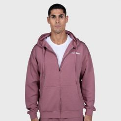 Bluza męska fitness na zamek z kapturem Relay Haze. Szare bluzy z kapturem GYMBEAM, l, bez wzorów, z materiału, z kapturem. Za 151.90 zł.