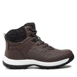 Trekkingi Halti. Brązowe buty trekkingowe Halti, bez wzorów, bez zapięcia. Za 339.99 zł.