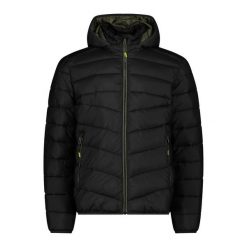 Kurtka z kapturem CMP. Czarne kurtki CMP, bez wzorów, z puchu, z kapturem. Za 508.50 zł.
