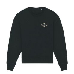 Bluza z kołnierzem typu Crewneck z lat 90. | Kolor Czarny | Rozmiar S | Carver. Czarne bluzy CARVER, s, bez wzorów, bez kaptura. Za 279.90 zł.