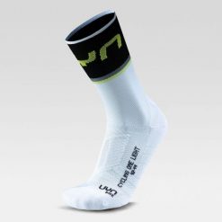 Skarpety rowerowe MAN CYCLING ONE LIGHT SOCKS r.45-47. Białe skarpety UYN, bez wzorów. Za 109.99 zł.