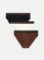 Slipy 3 pack - złamana biel. Slipki Reserved, l, bez wzorów. Za 69.99 zł.