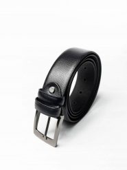 Pasek męski Rovicky [D] BOM-01-ARS czarny. Czarne paski ROVICKY, bez wzorów, ze skóry, eleganckie. Za 35.99 zł.