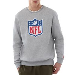 Bluza New Era NOS NFL Crew HGR. Szare bluzy New Era, m, bez wzorów, bez kaptura. Za 299.50 zł.