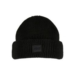 Czapka Urban Classics knitted wool. Czarne czapki zimowe Urban Classics, bez wzorów, z wełny. Za 168.00 zł.