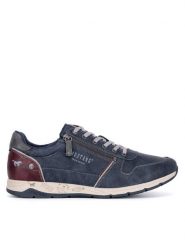 Mustang Sneakersy 4106-306 BIG Granatowy. Niebieskie buty sportowe casual Mustang, bez wzorów, z tworzywa sztucznego, bez zapięcia. Za 329.99 zł.