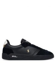 Polo Ralph Lauren Sneakersy 809P07526001 Czarny. Czarne buty sportowe casual Polo Ralph Lauren, bez wzorów, ze skóry, bez zapięcia. Za 729.99 zł.