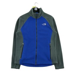 The North Face kurtka polarowa męska. Niebieskie kurtki The North Face, l, bez wzorów, z materiału, bez kaptura. Za 127.76 zł.