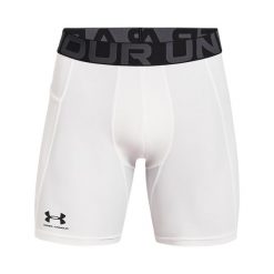 Spodenki kompresyjne Under Armour HeatGear. Białe odzież kompresyjna Under Armour, xs, bez wzorów, z elastanu. Za 176.65 zł.