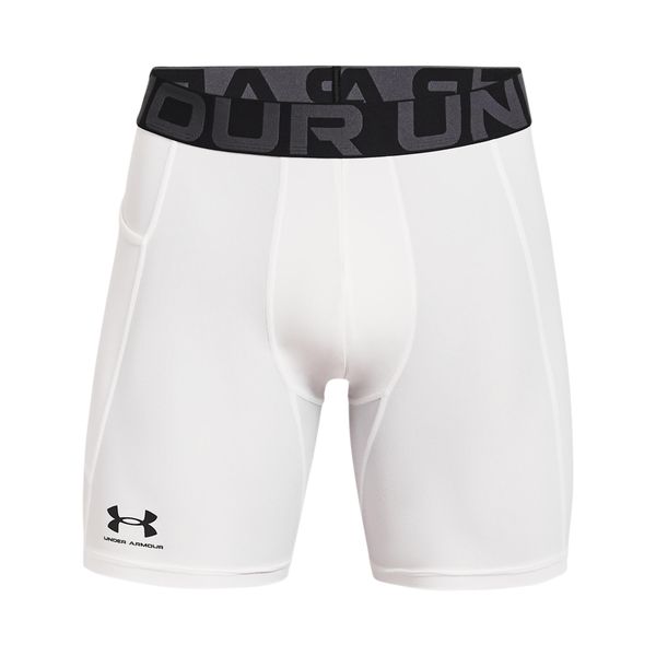 Spodenki kompresyjne Under Armour HeatGear. Białe odzież kompresyjna Under Armour, xs, bez wzorów, z elastanu. Za 176.65 zł.